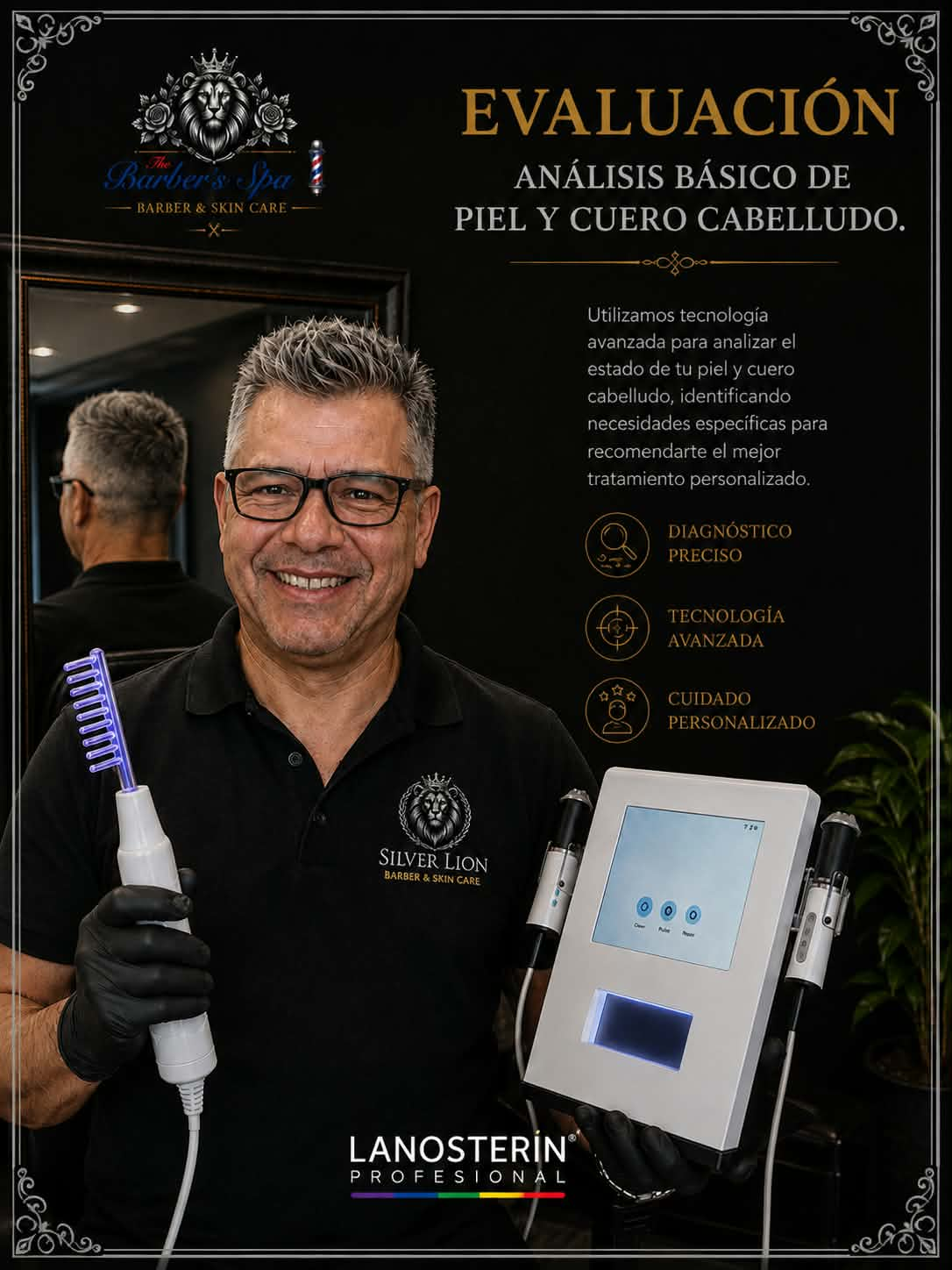 Diagnóstico dermocosmético personalizado en The Barbers Spa Anaheim