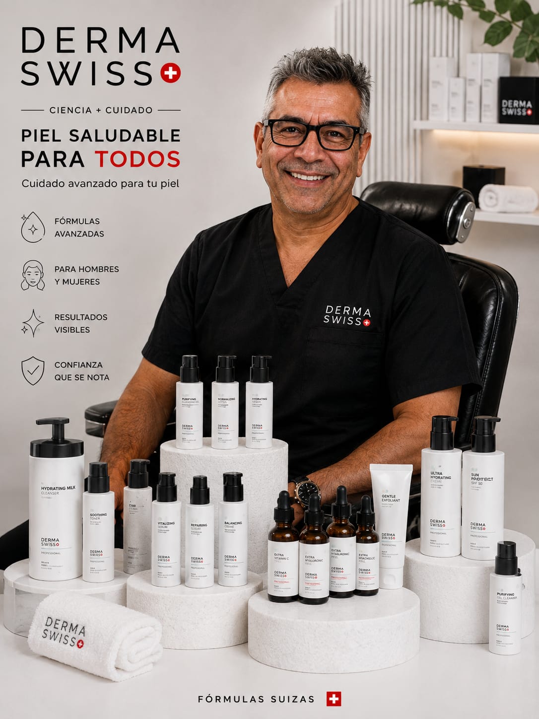 Productos cosméticos profesionales DermaSwiss distribuidor oficial Anaheim